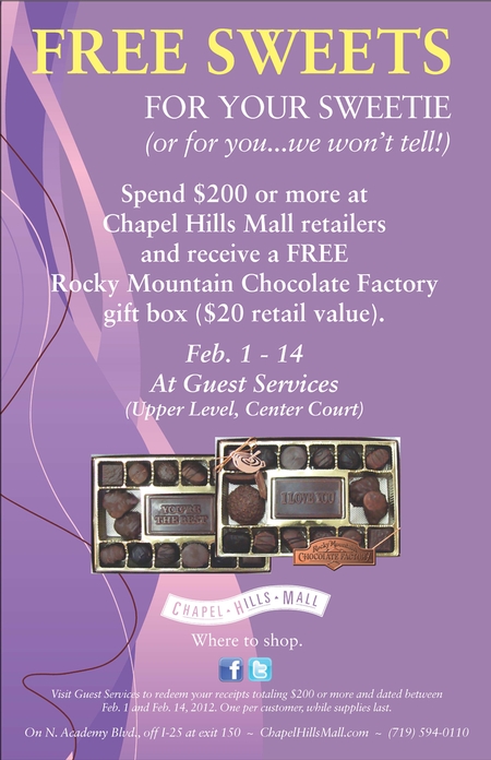 Free Sweets for Your Sweetie Offer