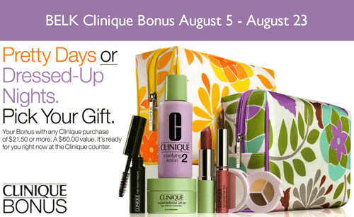 belks clinique bonus time