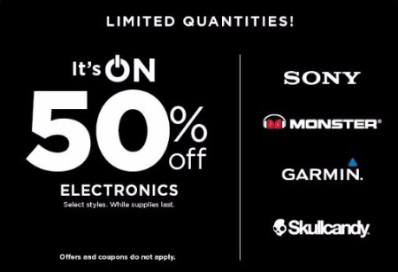 50% Off Electronics