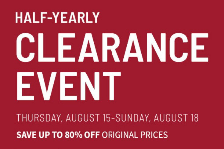 Jos. A. Bank Clothiers | Half-Yearly Clearance Event