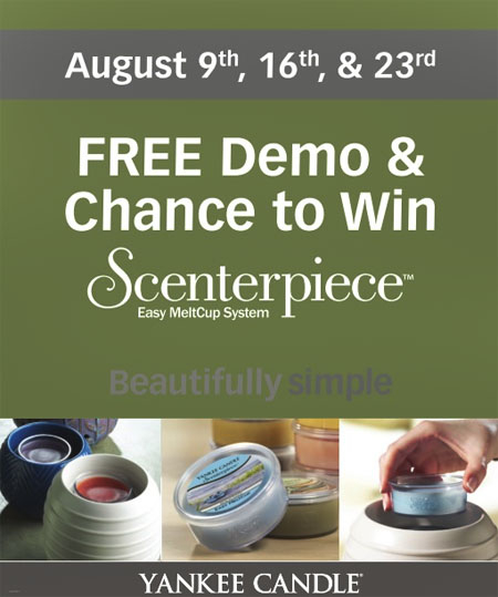 Scenterpiece Easy MeltCup System Demos Giveaway (In-store August 9th ... Scenterpiece Easy MeltCup System Demos Giveaway (In-store August 9th ...