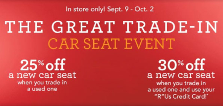 25% Off Car Seat Event