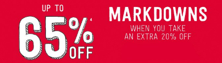 Up to 65% Off Markdowns