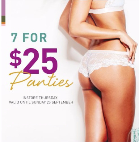 7 for $25 Panties