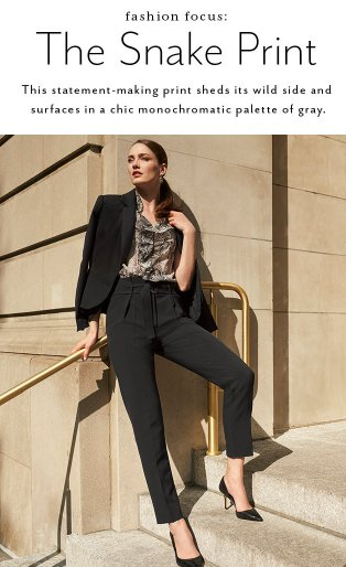 White House | Black Market | Chic and Ready to Step Into Fall: Snake Returns