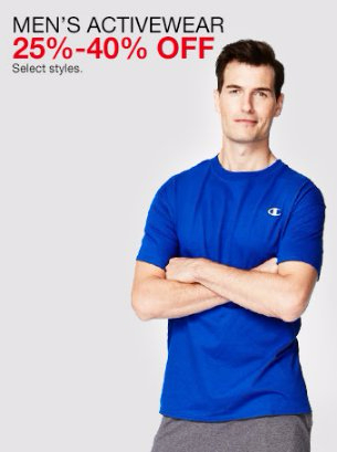 25%-40% Off Men's Activewear