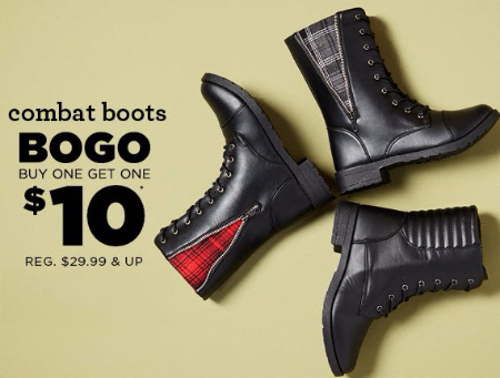 Combat Boots BOGO $10