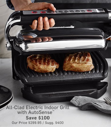 Introducing All-Clad Electric Indoor Grill With AutoSense
