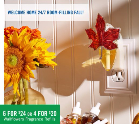 6 for $24 or 4 for $20 Wallflowers Fragrance Refills