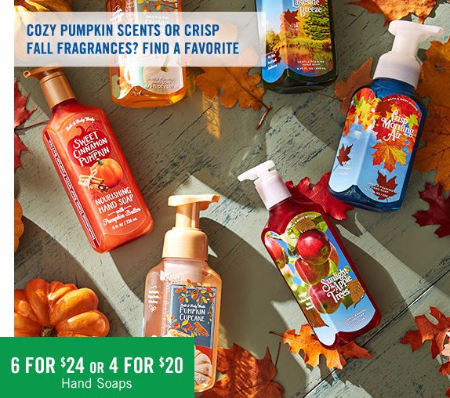 6 for $24 or 4 for $20 Hand Soaps