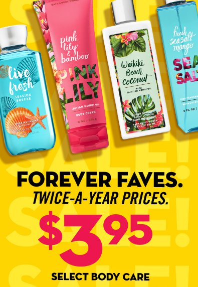 $3.95 Select Body Care