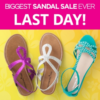 Enjoy the Biggest Sandal Sale