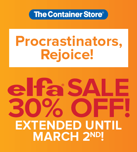 Procrastinators, rejoice! at The Container Store