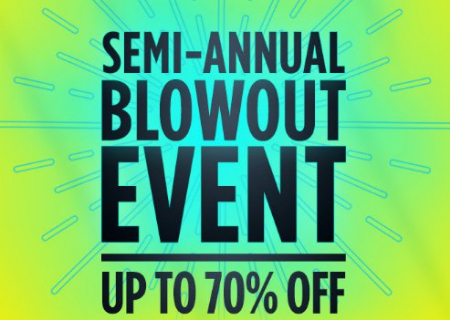 Semi-Annual Blowout Event up to 70% Off