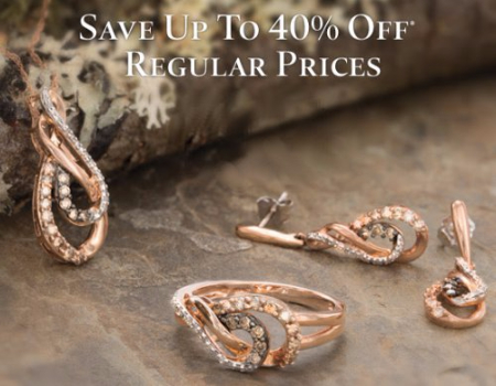 Up to 40% Off Regular Prices