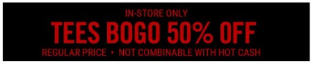 BOGO 50% Off Tees