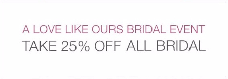 25% Off All Bridal