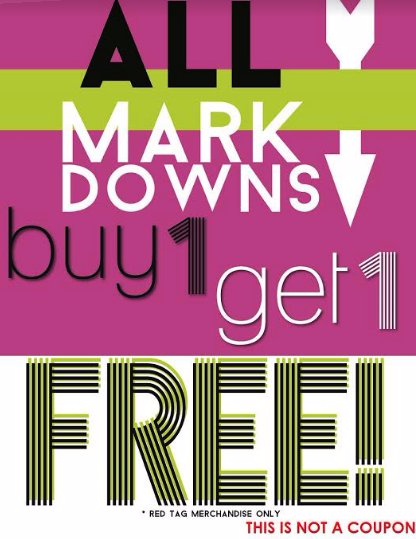 B1G1 Free Clearance