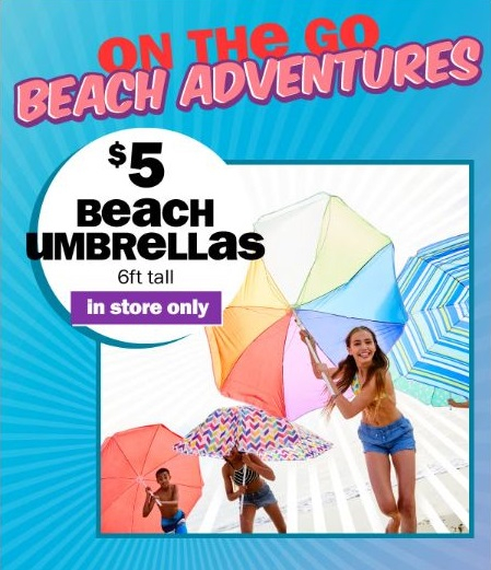 College Square Mall 5 6ft Tall Beach Umbrellas Five Below 5 6ft Tall Beach Umbrellas