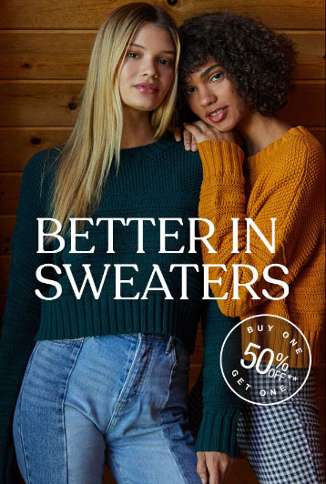 Valley Mall BOGO 50% Off Sweaters PacSun