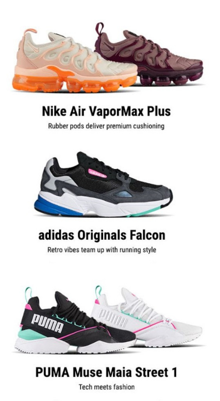 lady foot locker vapormax plus
