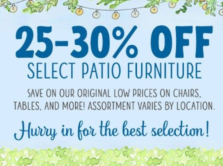 Cedar Hills Crossing 25 30 Off Select Patio Furniture Tuesday Morning 25 30 Off Select Patio Furniture